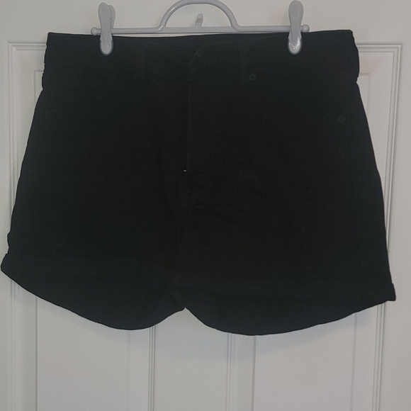Old Navy Pants - Old Navy high rise OG straight black denim shorts. 12